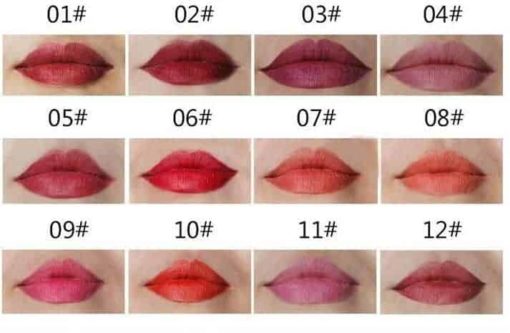  תוחמי שפתיים של QiBest - סט יוקרתי של 12 עפרונות בגוונים שונים
