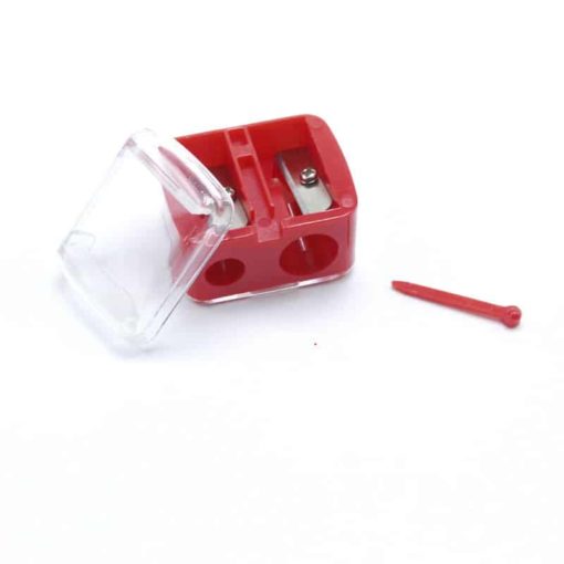 1PCs Double Hole Pencil Sharpener Classic Cosmetic Makeup Pen Sharpener Girls Gifts Korean Stationery Back To 5