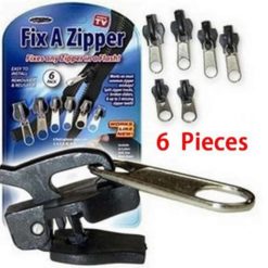 6 PCS Universal Instant Fix Zipper Repair Kit Replacement Zip Slider Teeth Rescue New Design Zippers
