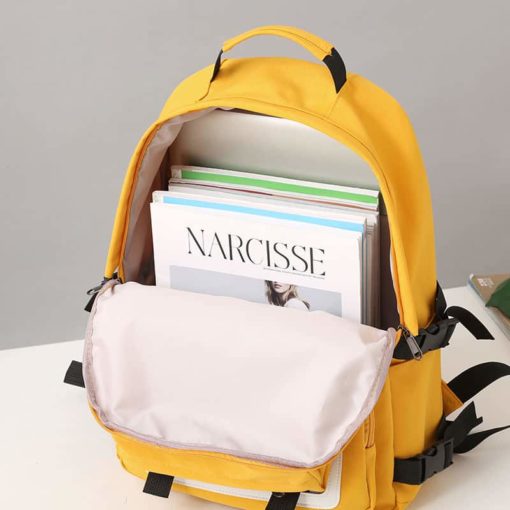 Black Women Backpack for Girls School Bags Teenage Oxford Waterproof School Back Pack Flowers Fashion Bagpack 2