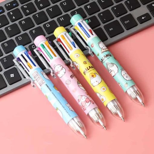 Korean Cute Molang Rabbit 8 Colors Ballpoint Pen Cute School Office Supplies Back to School Pens 1