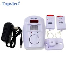 Topvico Wireless PIR Infrared Motion Sensor Detector 2pcs Remote Controllers Door Window Anti Theft Home Alarm 6
