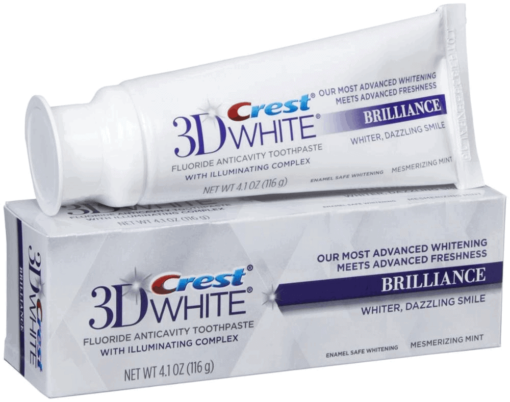 משחת שיניים מלבינה והטובה ביותר של קרסט להלבנת השיניים וחיוך זוהר Crest 3D