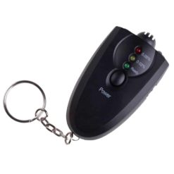 Mini Professional Key Chain Alcohol Meter Analyzer Portable Keychain Red Light LED Flashlight Alcohol Breath Tester
