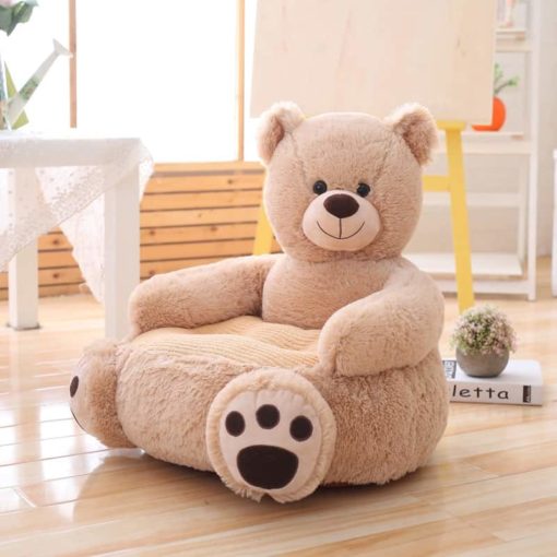 Cartoon Lovely Teddy Bear Panda Unicorn Duck Kids Sofa Chair Plush Toys Seat Baby Nest Sleeping 2