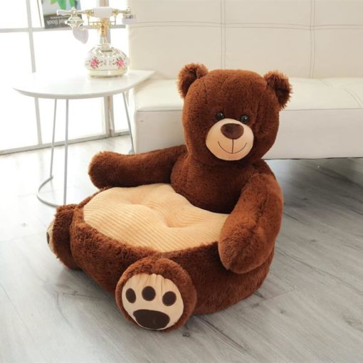 Cartoon Lovely Teddy Bear Panda Unicorn Duck Kids Sofa Chair Plush Toys Seat Baby Nest Sleeping 3