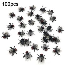 100 יחידות של זבובים דמויי זבובים אמיתיים- מושלם למתיחות!