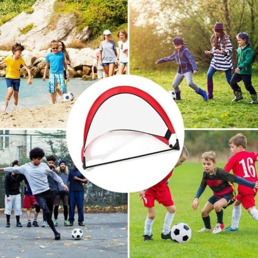 רשת כדורגל ניידת לילדים - רשת לאימון עבור משחקי כדורגל! 4